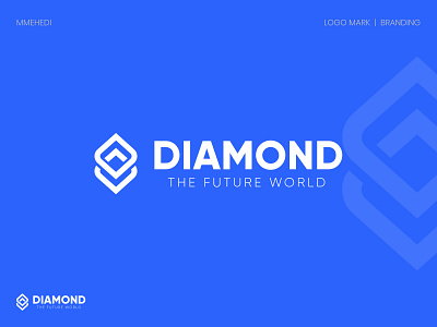 Diamond logo design and Branding brand brand guideline branding clean color design diamond dribbble graphic design illustration jewelry logo logo design logos logotype minimal typography ui vector white