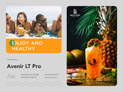 Beach juice branding