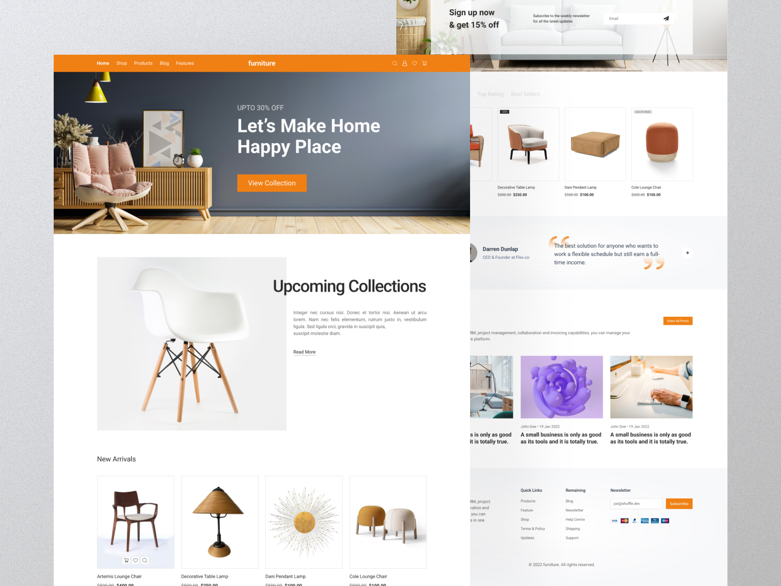 Furniture Website Template By Md Mehedi Hasan On Dribbble