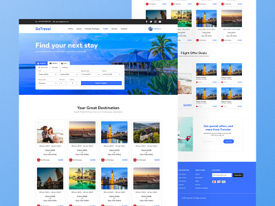 Air Ticket Booking website UI Template