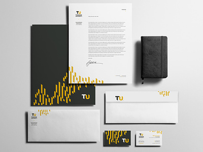 TU Branding - Stationery branding design print stationery stripes tiger
