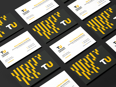 TU Branding - Business Cards branding business cards design print stripes tiger