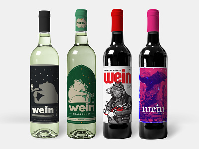 Wein Concept Directions branding design illustration print vector