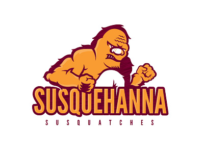 Susquatches bigfoot identity logo sports susquatch