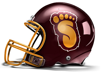 Susquatch Applications apparel football helmet identity logo design sasquatch sports susquatch