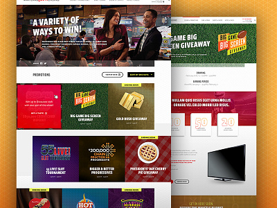 Promotions Listing and Promo Page blocks casino grid listing promotions ui web design