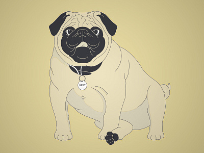 Beet dogs illustration pugs