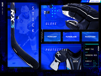 Hockey Stick Product Page UI app dashboard futuristic hockey space ui web design