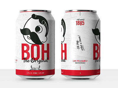 Boh Concept 2 beer beer can design illustration