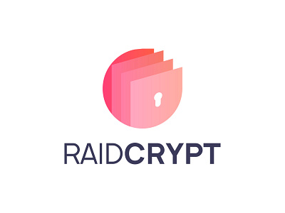 RaidCrypt Logo Design app application branding client concept design development icon logo ui