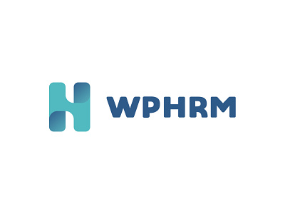 WP HRM Logo Design app application branding client concept design flat illustration logo typography