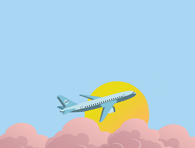 illustration cloud design designer dribbble fly illustration illustrationdesign illustrator sky