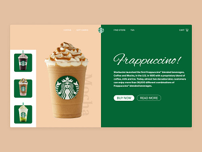 Concept frappuccino #2 branding coffee design starbucks
