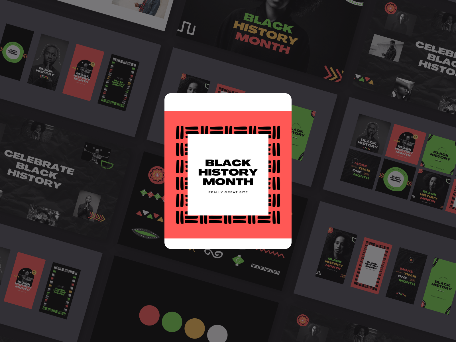 Black History Month | Canva Social Media Templates by Roger Coles on  Dribbble