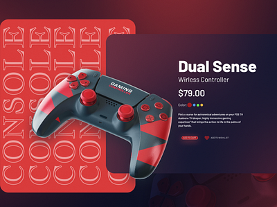 Gaming Console UI branding fig graphic design typography ui ux