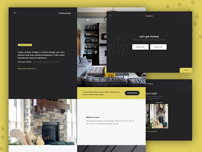 mantlewood css flexbox full width fullscreen interactive step by step vue web app whitespace wizard yellow