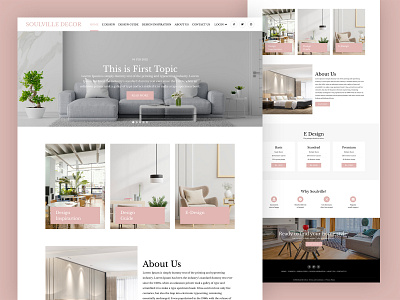 Soulville Decor - Home Page Design