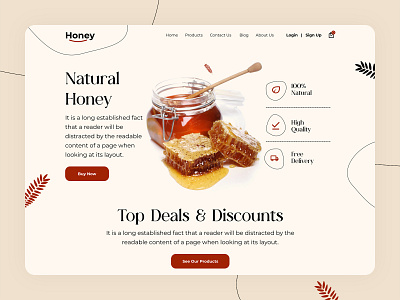 Honey Home Page Design design graphic design home page home page design honey honey home page landing page landing page design motion graphics ui ux website design