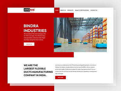 Bindra Industries - Website Design corporate design home page home page design landing page landing page design professional design ui ui ux ux web design website design