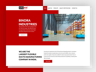 Bindra Industries -   Website Design