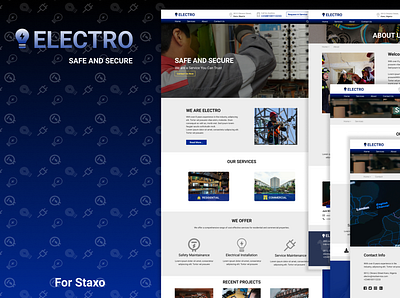 Electrical Store Website Design app branding design graphic design illustration logo mobile ui ux vector