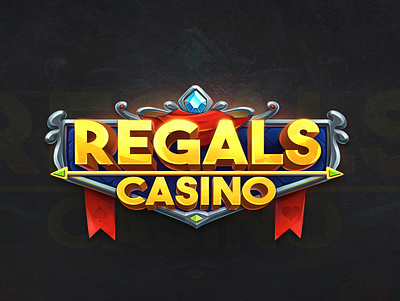 Logo for online Casino👑 2d art branding casino design game logo magic ui