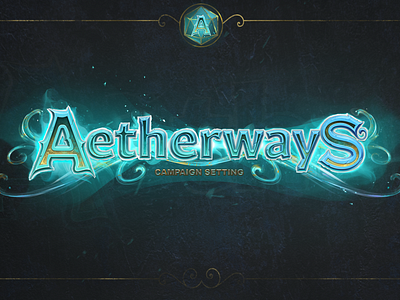 Logo for card game "Aetherways"