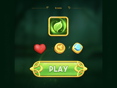 Game icons for card game "hudolus"