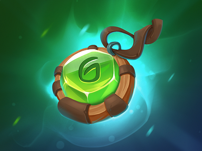 Fantasy gem illustration 2d art digitalart fantasy gameart gameui gem icon illustration ui