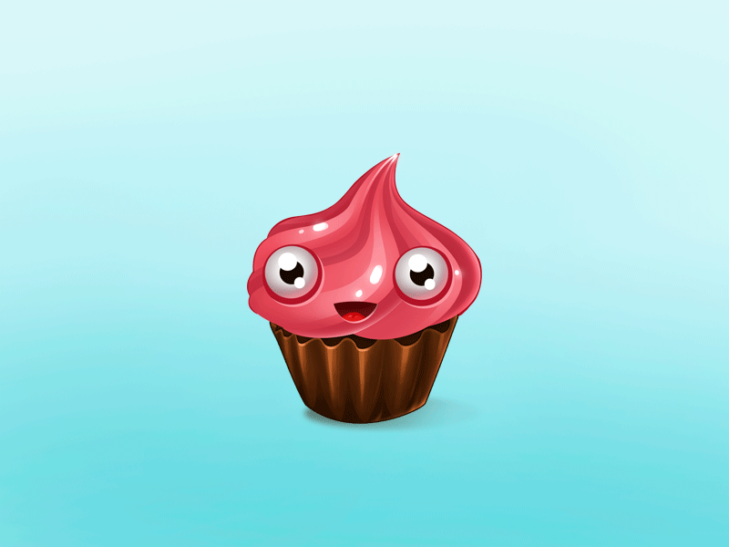 Funny cake 2d animation art cake game pink sweet