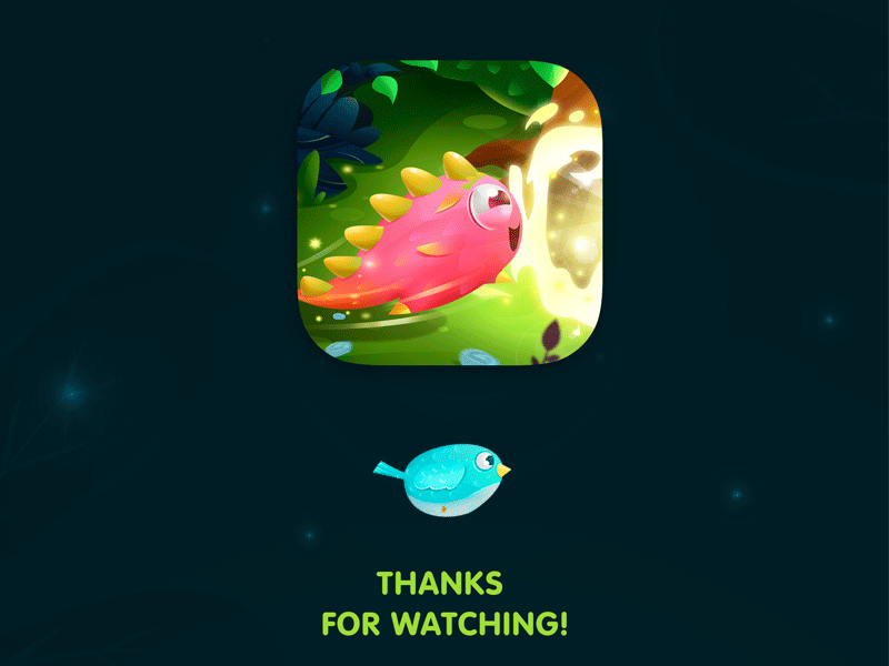 Mobile game "Tale of Dragon" Icon 2d art bird dragons fairy forest game icon juboart magic mobile storeicon