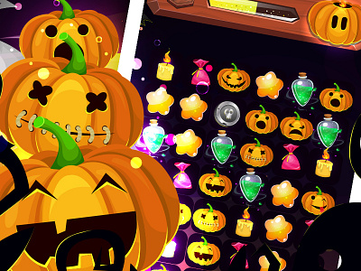 Halloween Game Match3 by Yulia Boyko on Dribbble