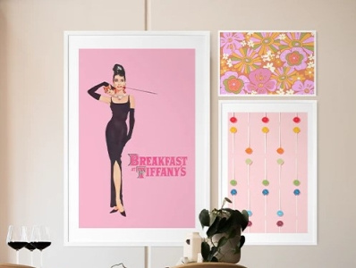 Art Wall Prints Australia | Pinks Triple - The Arte artcanvasprints artdecoprints artfineprints artwallprints artworkprints blackwallartdecor cheapartprints coloured wall art framedartprints happyartprints made in australia madeinaustralia the arte thearte wallartprintsuk