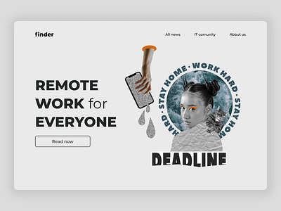 Finder - Website Concept design photoshop uiux webdesign website