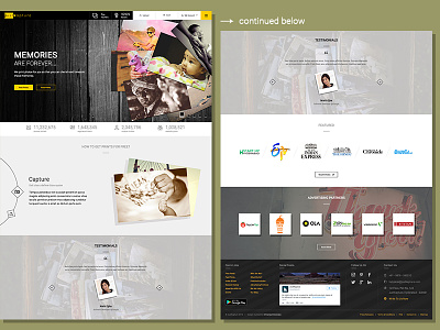 Justkapture - Curated by Chiranjeet Banerjee interaction design photography prints visual design