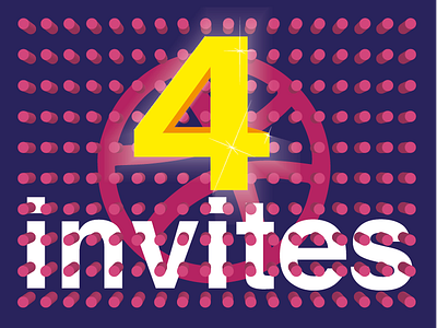 4 dribbble invites