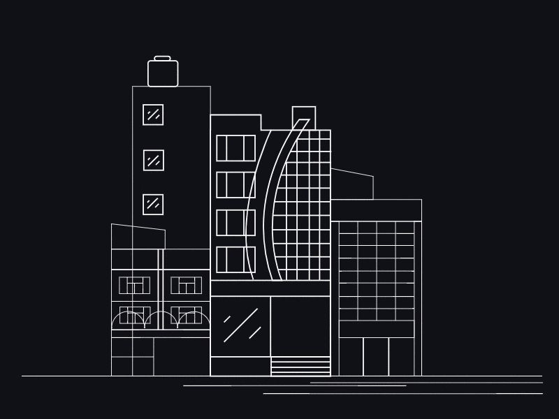 Office Building Line Animation By Manik Rajbhandari On Dribbble