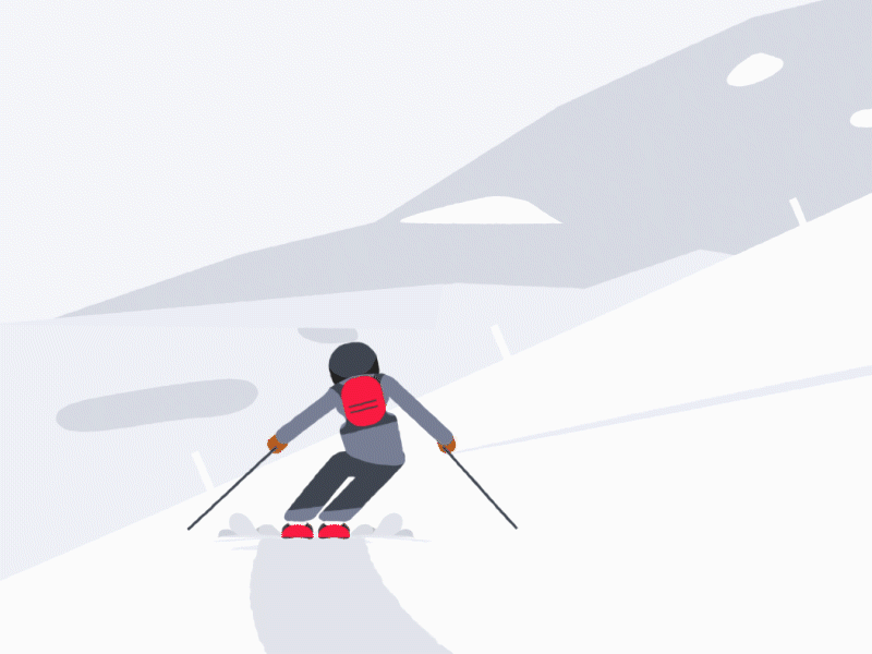 Skiing aftereffects animatedgif animation animation 2d design gif gifs illustration ski skigif skiing sports