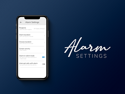 #DailyUI #007 - Settings