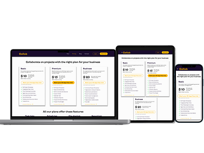 Collab Pricing Page
