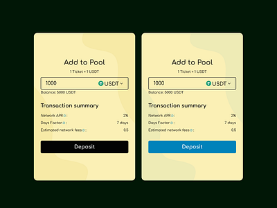 No-loss lottery dApp modal