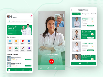 Healthcare App Design & Development bookingapp healthcare mobile design telemedicine