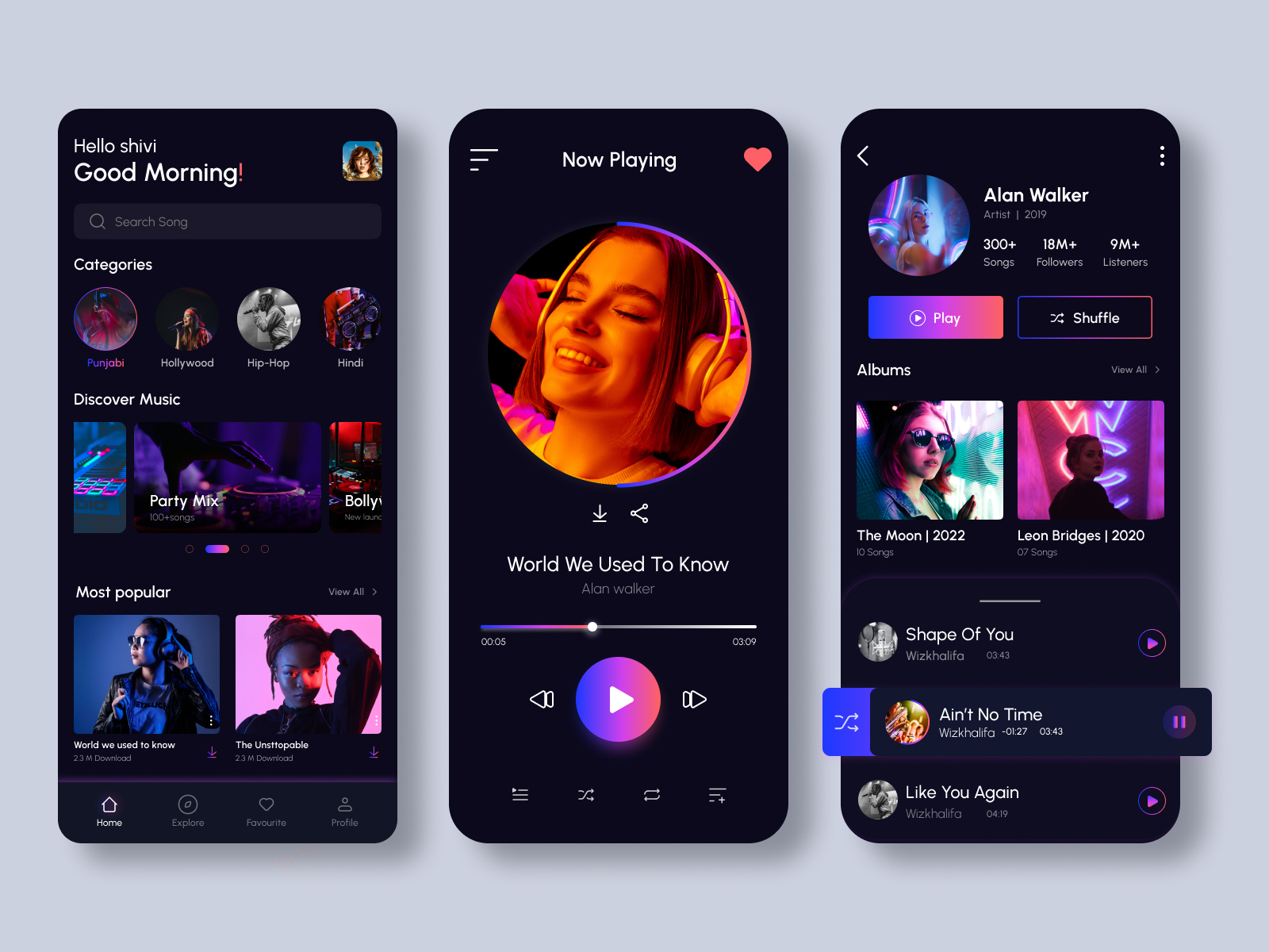 Dribbble - Music_Application_V2.2.jpg by BMV System Integration Pvt. Ltd