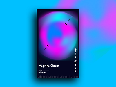 Vaghra Gasm bestofthebest color gradient gridientposter poster posterdesign vaghragasm