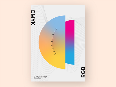 Blending Of Cmyk & Rgb color gradient gradient color gradient design