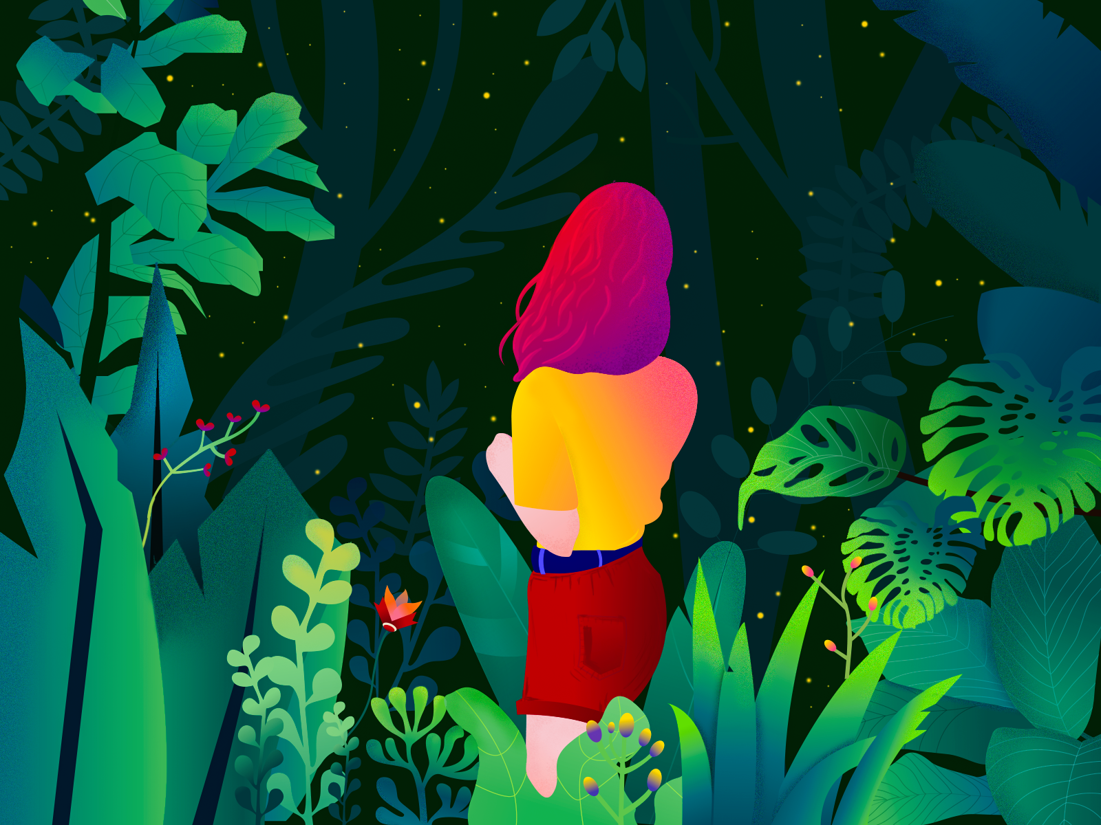 Wandering In The Wilderness by Krishnapriya.S on Dribbble