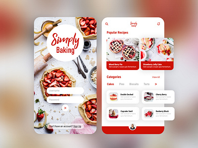 Simply Baking - App Design