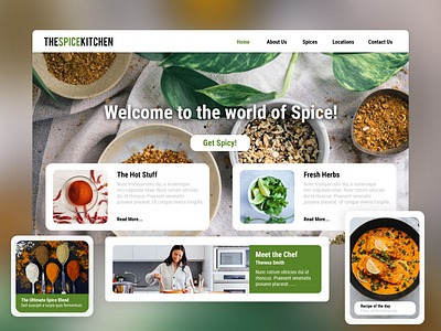 The Spice Kitchen - Web UI Design