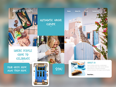 Zeus & Co Cafe - UI Web Design