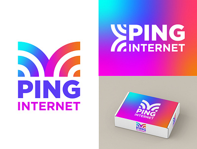 Ping Internet - Logo Design branding design designer graphic design logo logo design vector